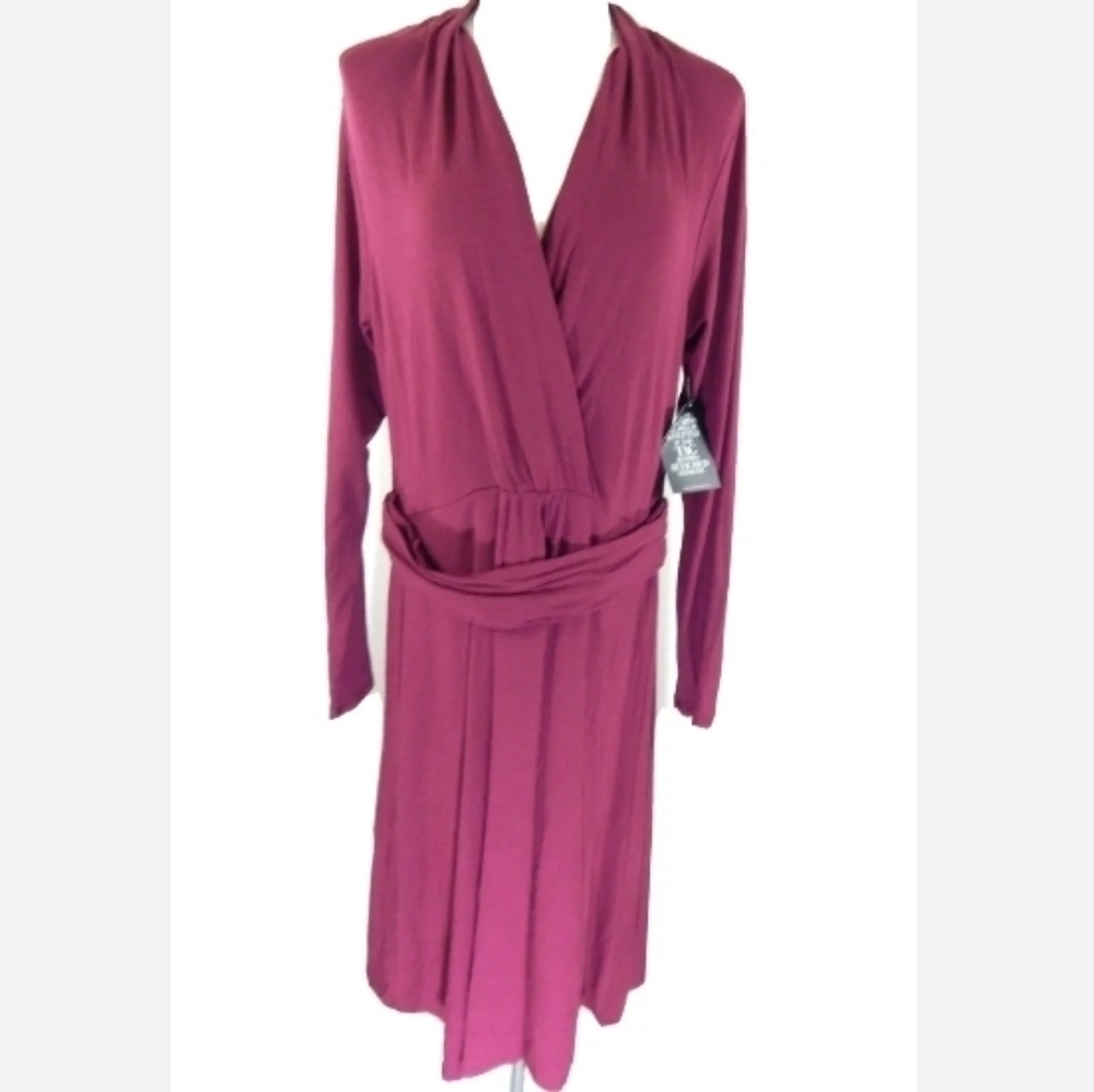 Pure Collection Soft Jersey Long Sleeve Dress